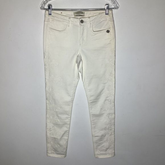 Maison Scotch Jolie Vagabonde Embroidered Jeans Size 27 x 30 (Actual 28 x 28) - Picture 2 of 9